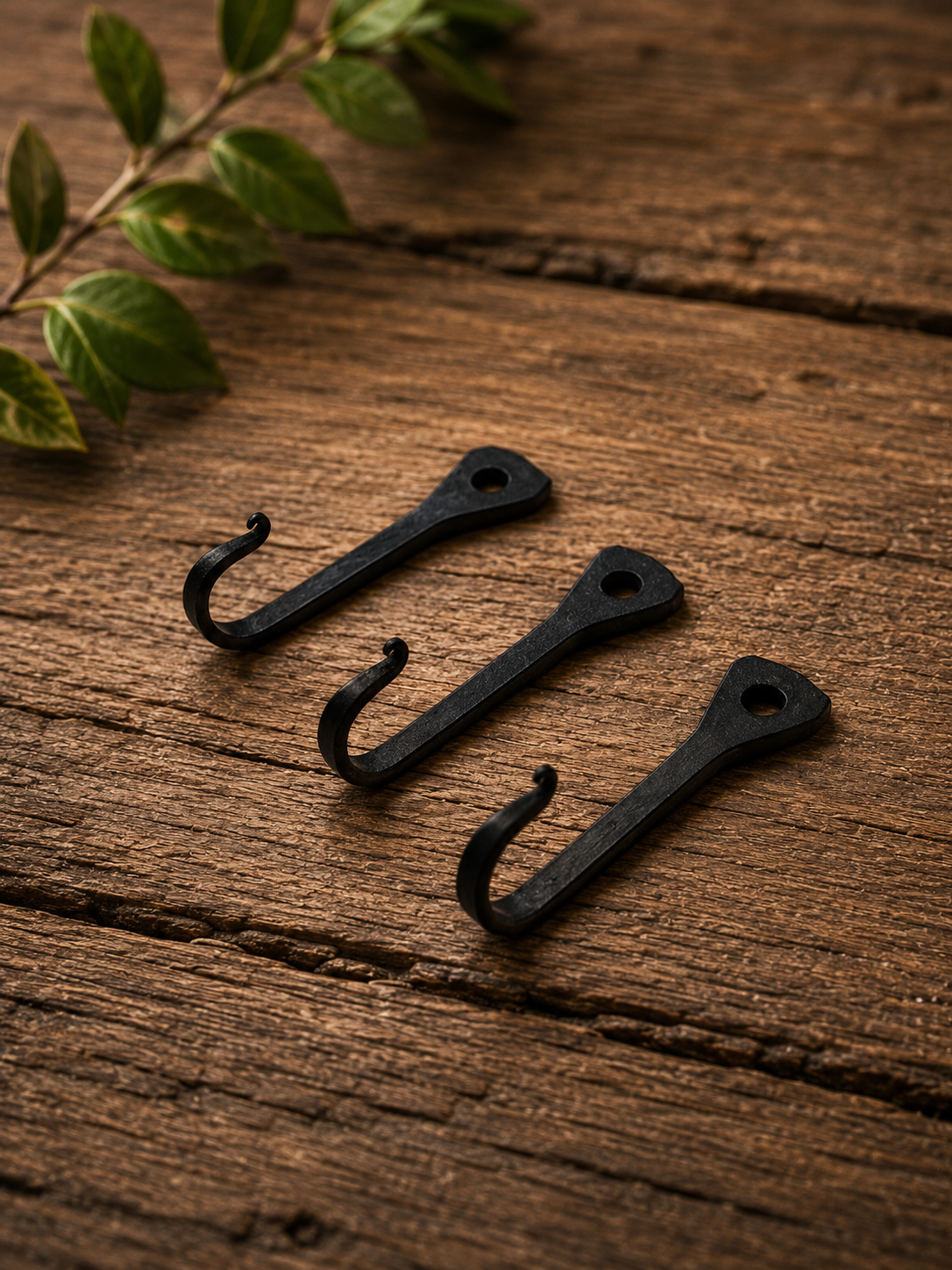 Small Black Horseshoe Nail Hook