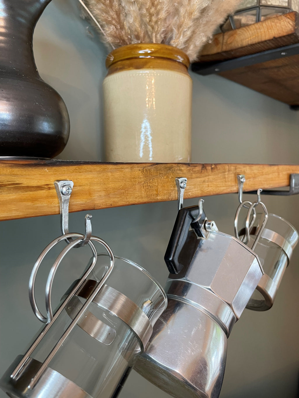 Large Silver Horseshoe Nail Hook