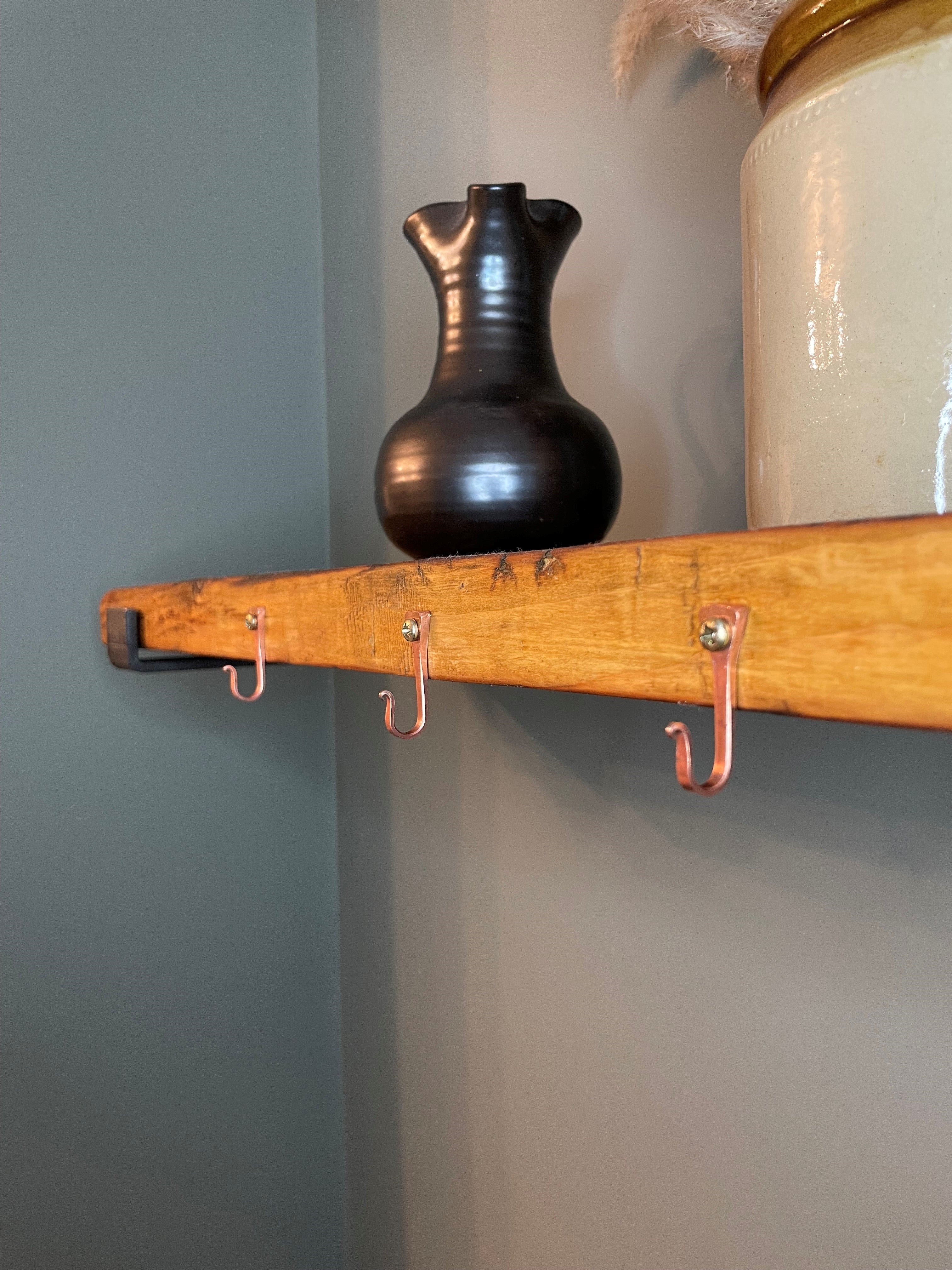 Small Copper Horseshoe Nail Hook