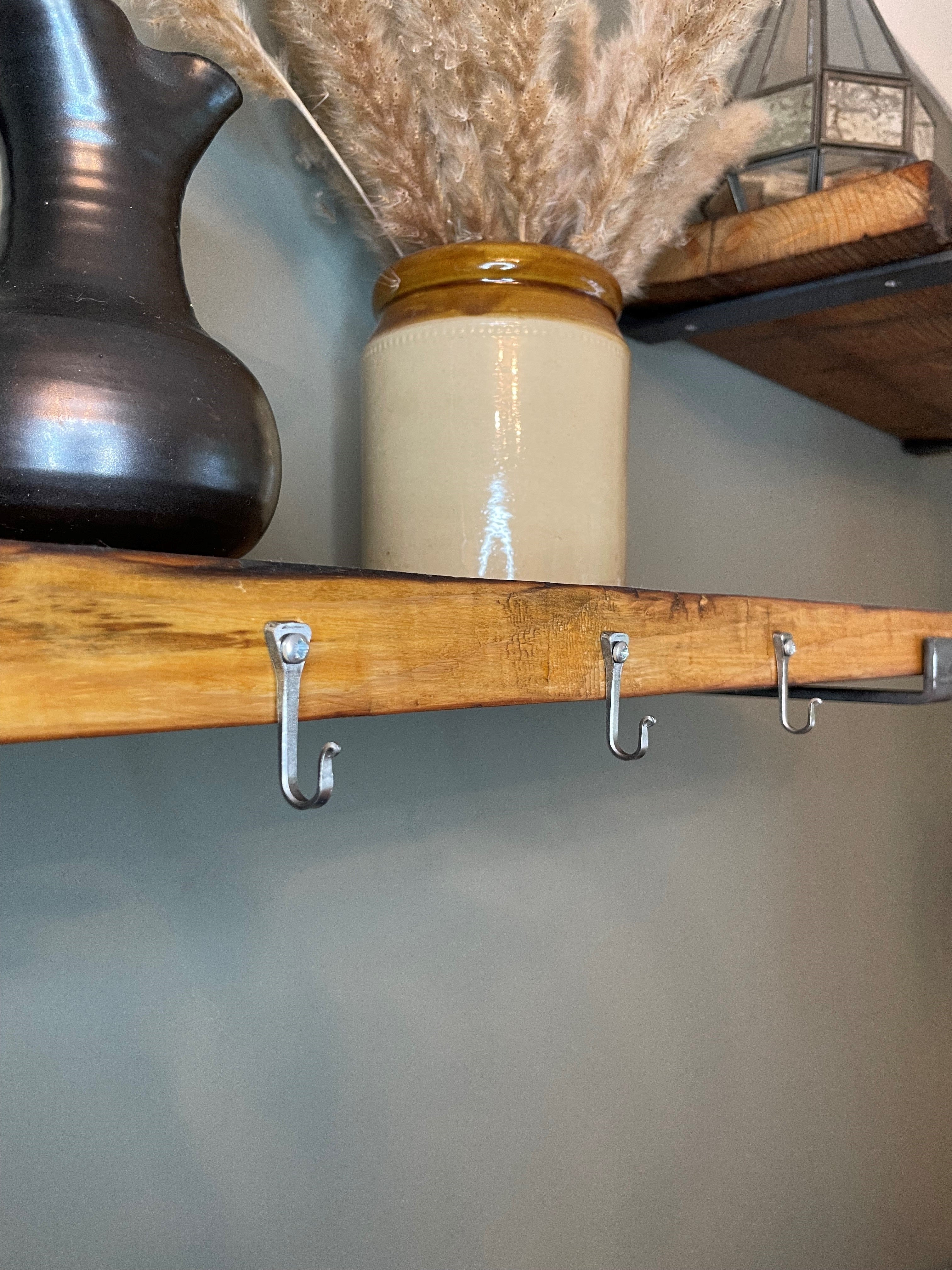 Small Silver Horseshoe Nail Hook