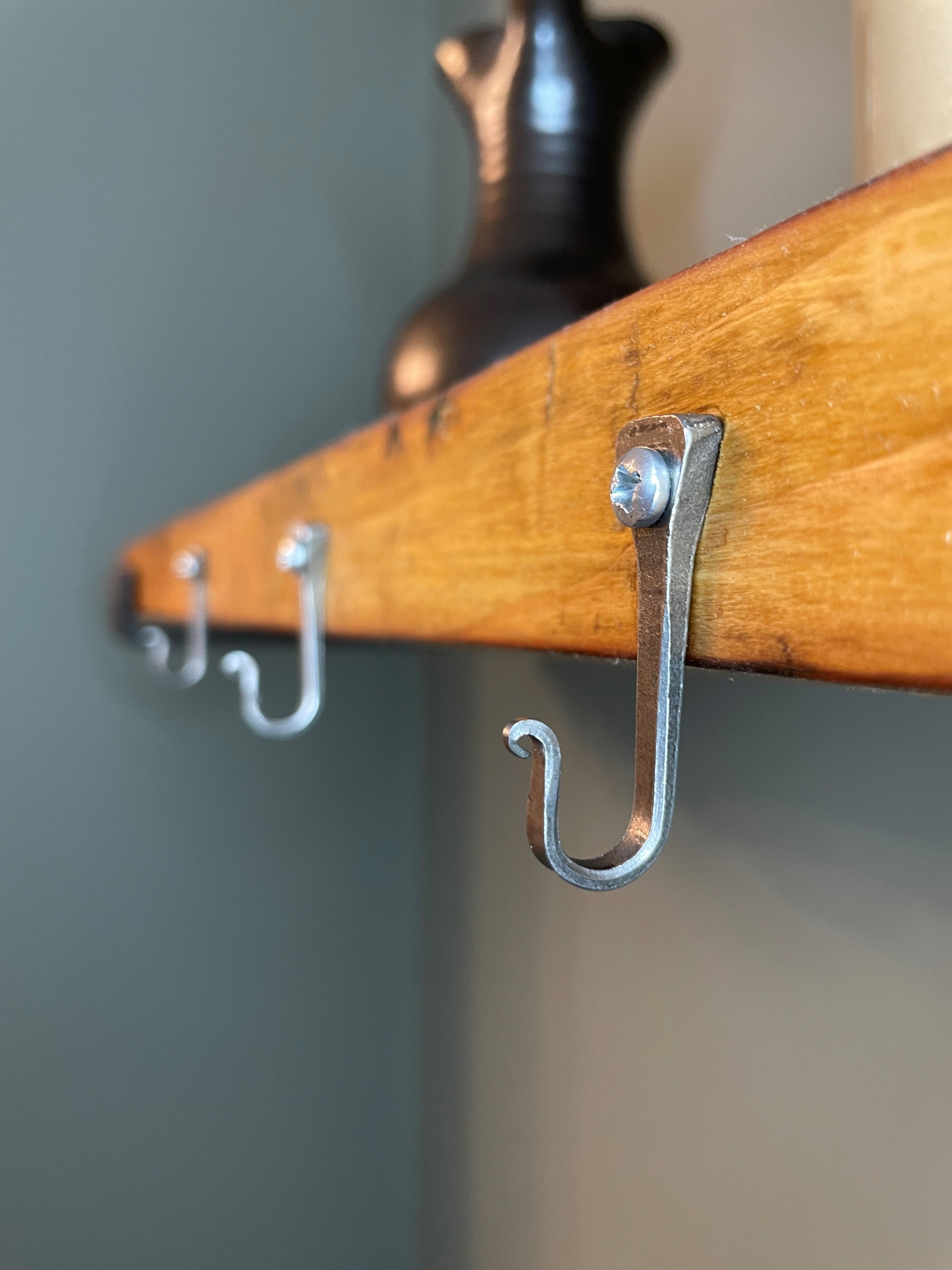 Small Silver Horseshoe Nail Hook