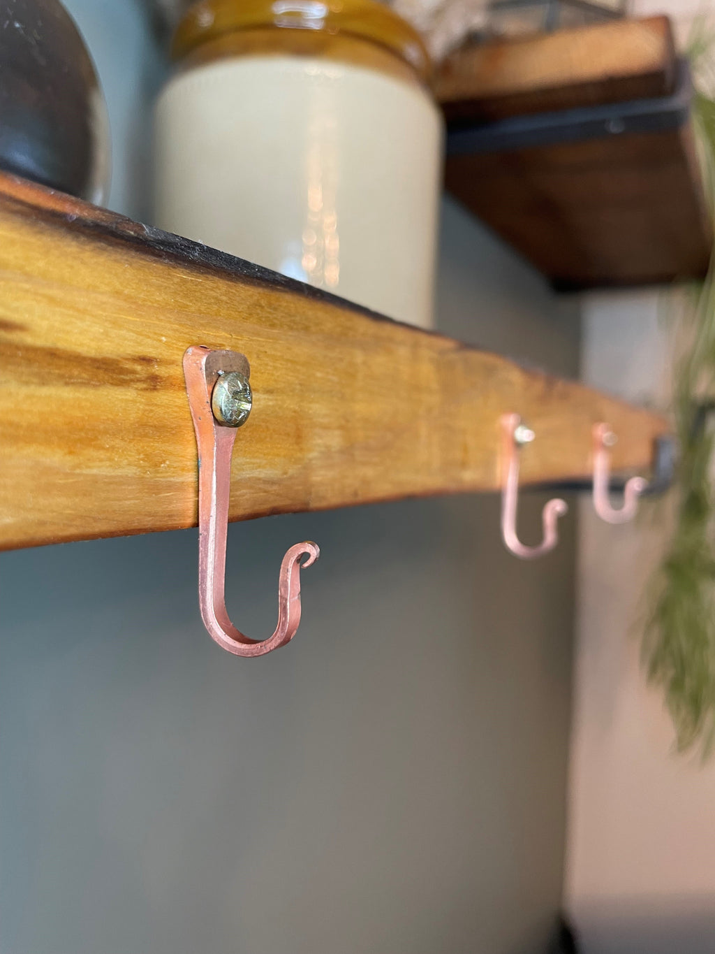 Small Copper Horseshoe Nail Hook