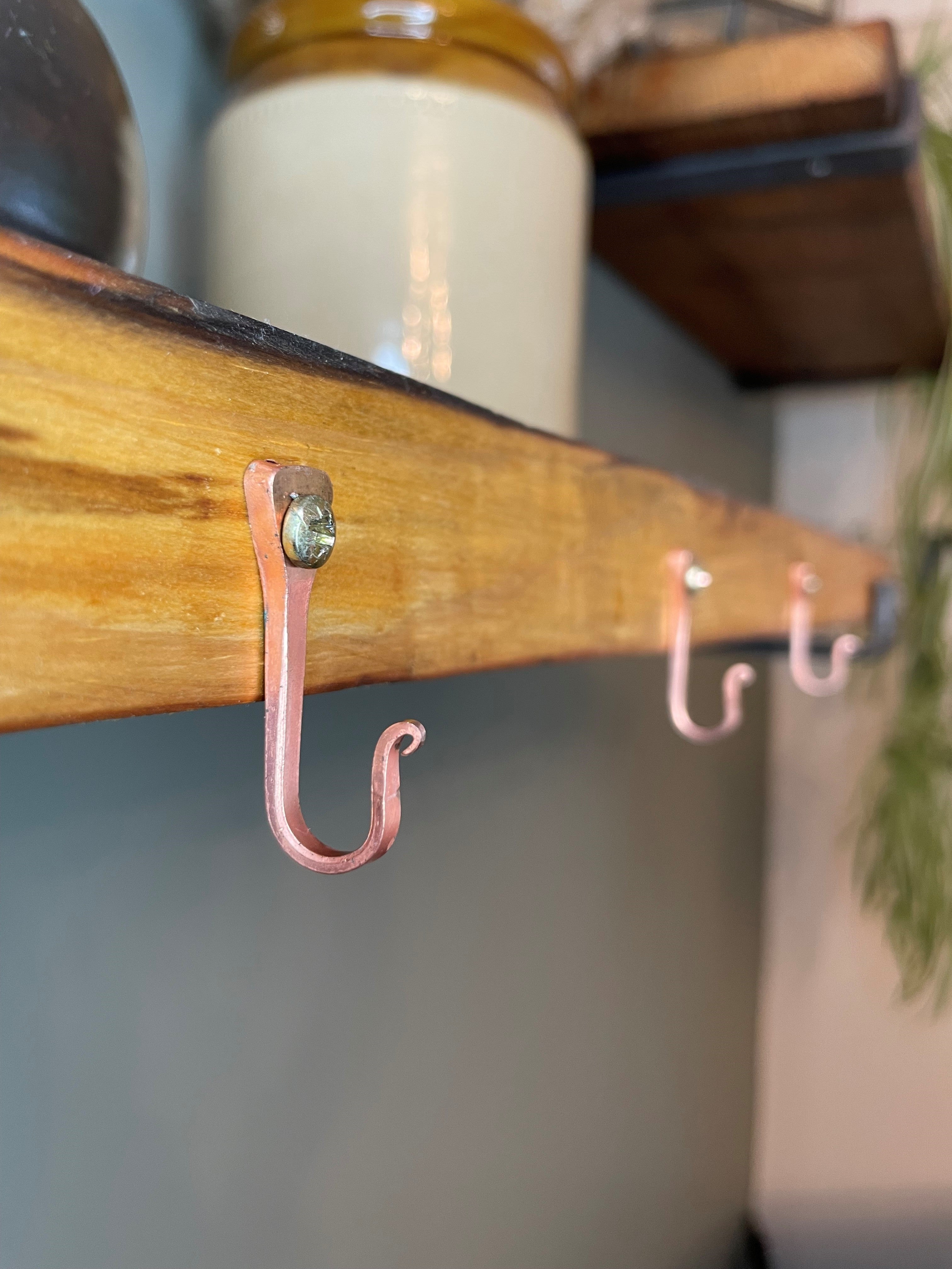 Small Copper Horseshoe Nail Hook