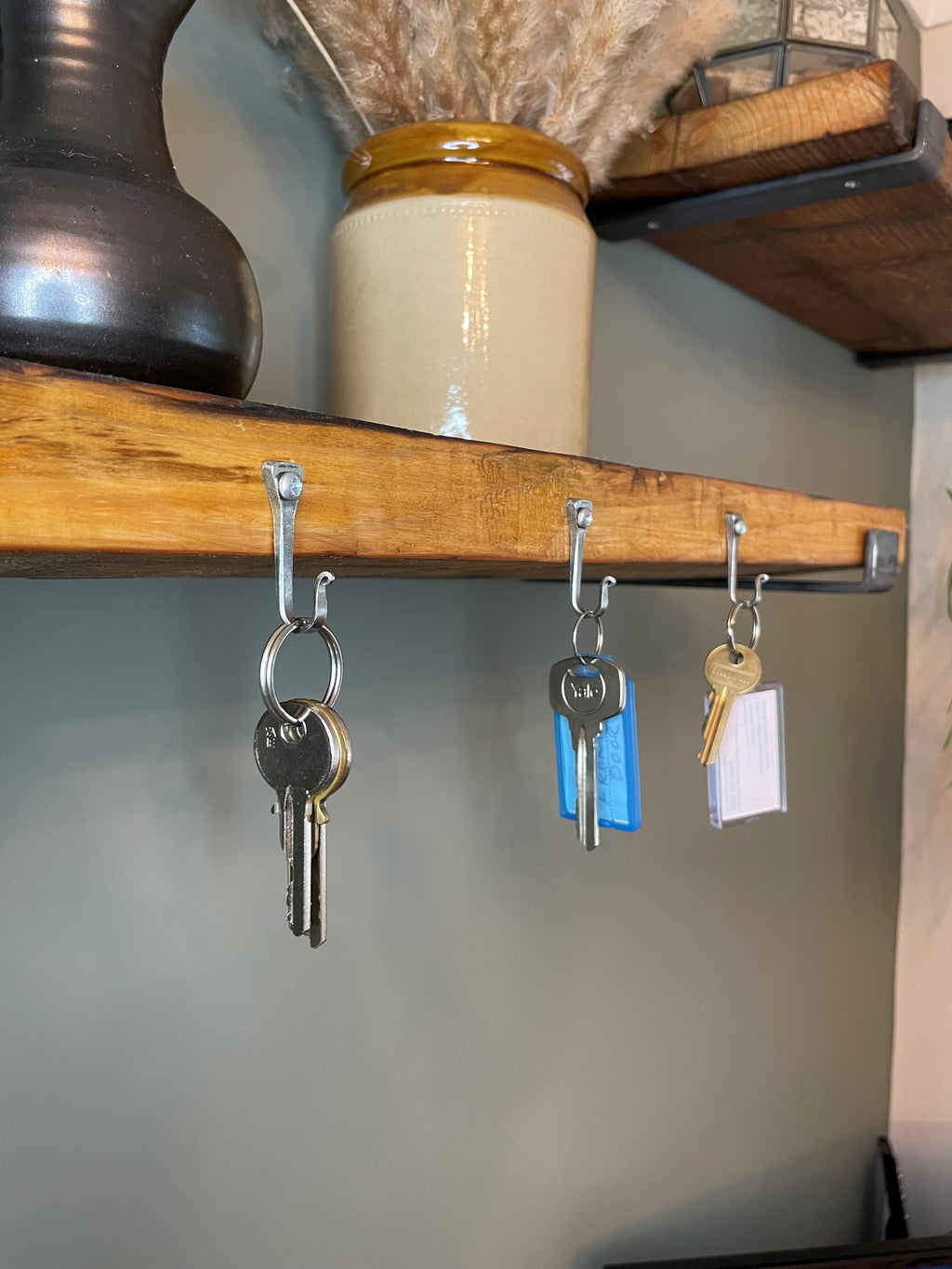 Small Silver Horseshoe Nail Hook