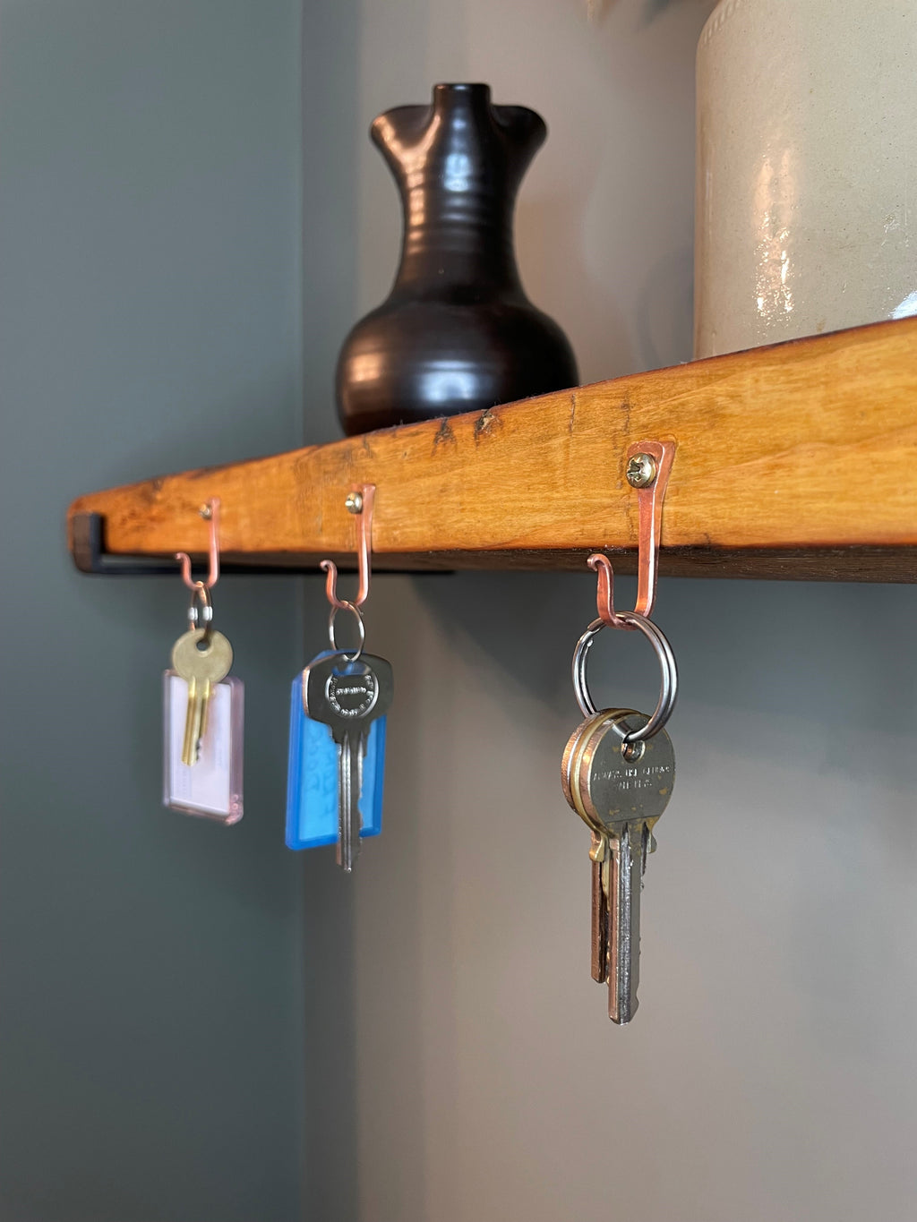 Small Copper Horseshoe Nail Hook