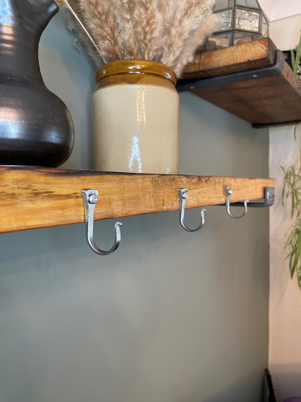 Large Silver Horseshoe Nail Hook