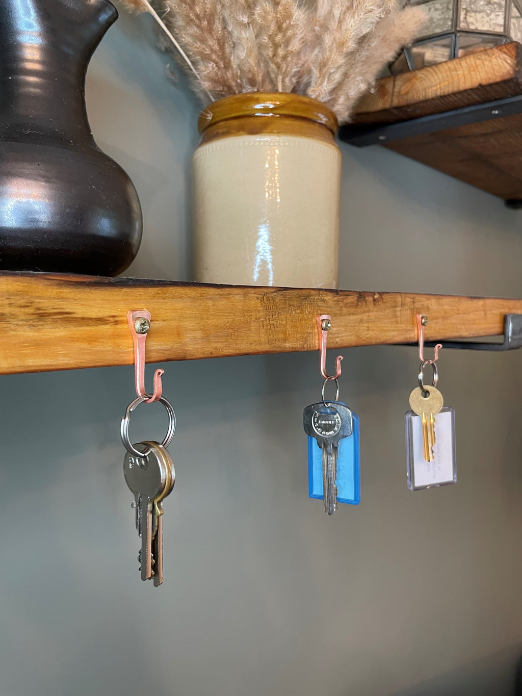 Small Copper Horseshoe Nail Hook