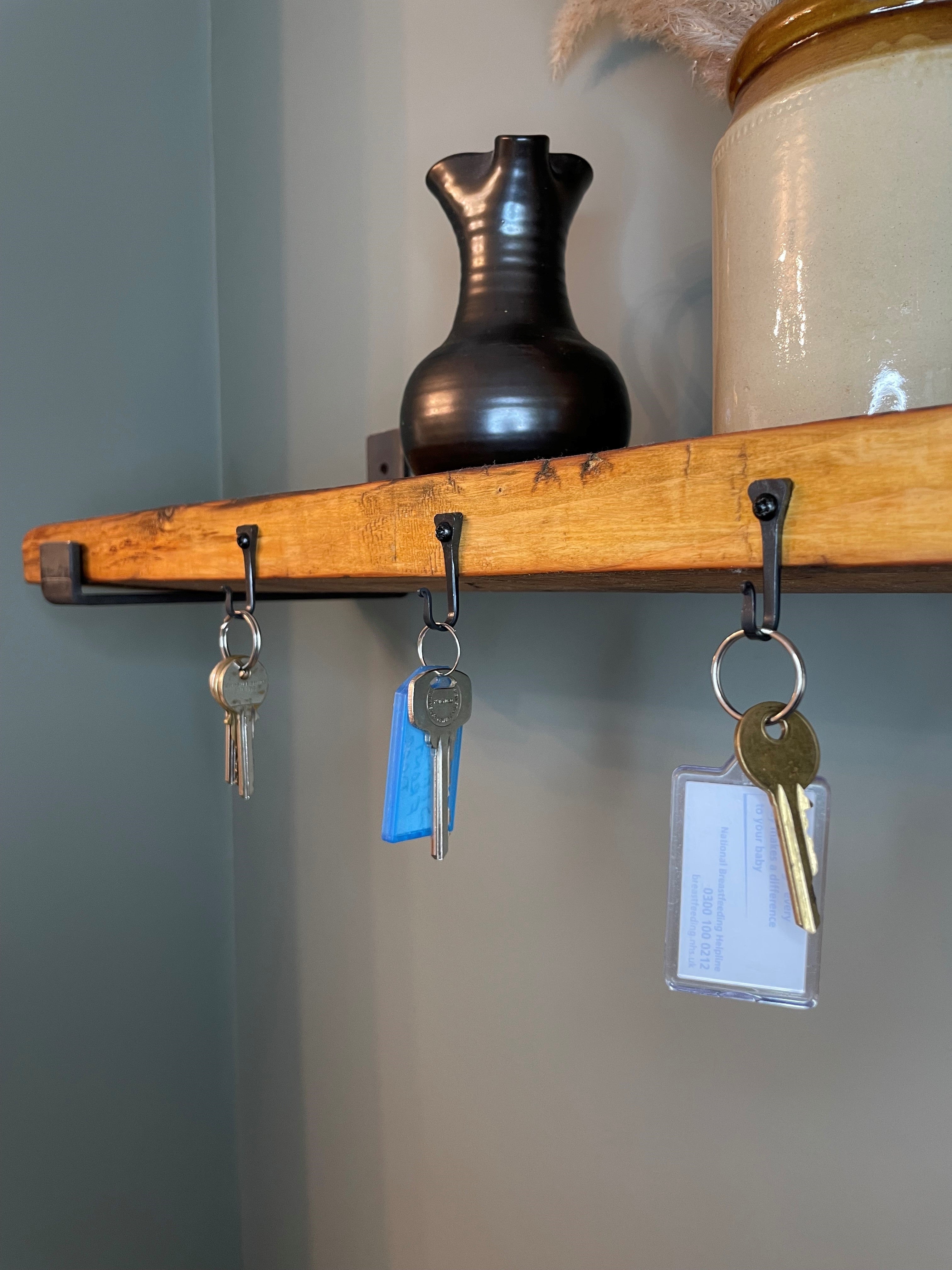 Small Black Horseshoe Nail Hook