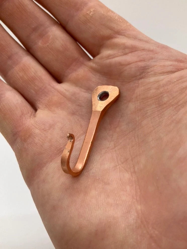 Small Copper Horseshoe Nail Hook
