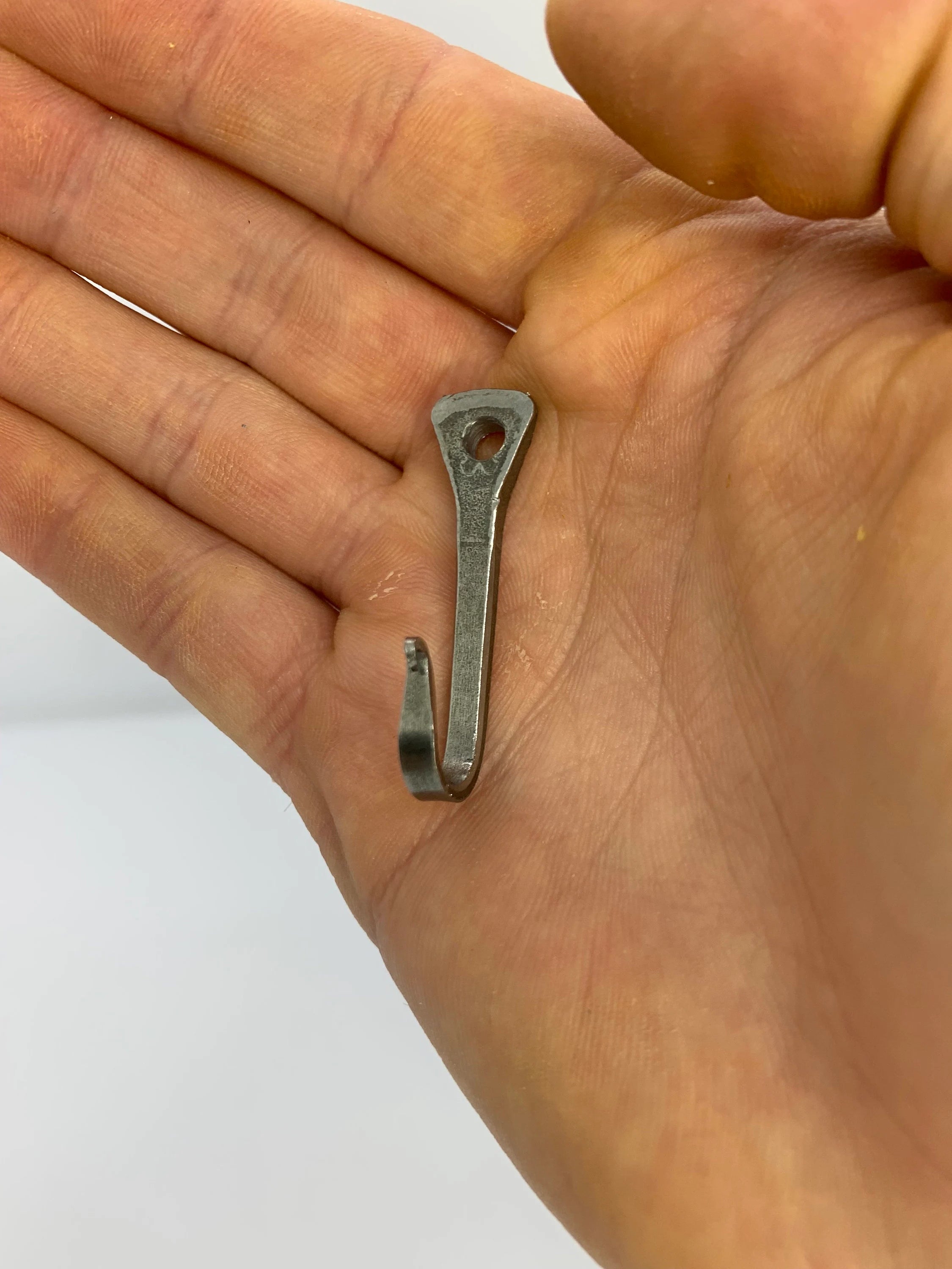 Small Silver Horseshoe Nail Hook