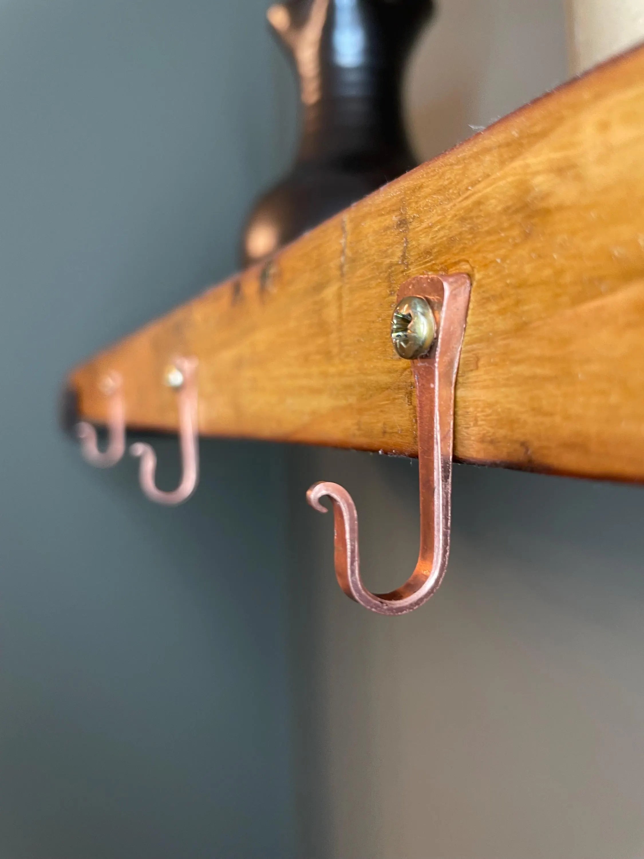 Small Copper Horseshoe Nail Hook
