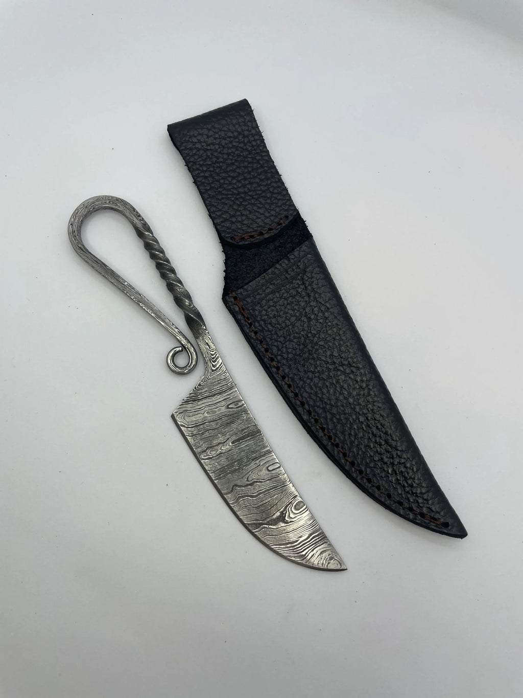 Ladder Damascus Blacksmith Knife