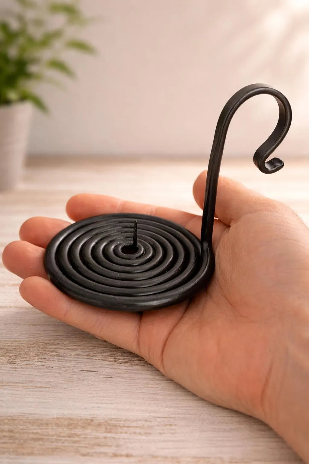 Forged Spiral Candle Holder