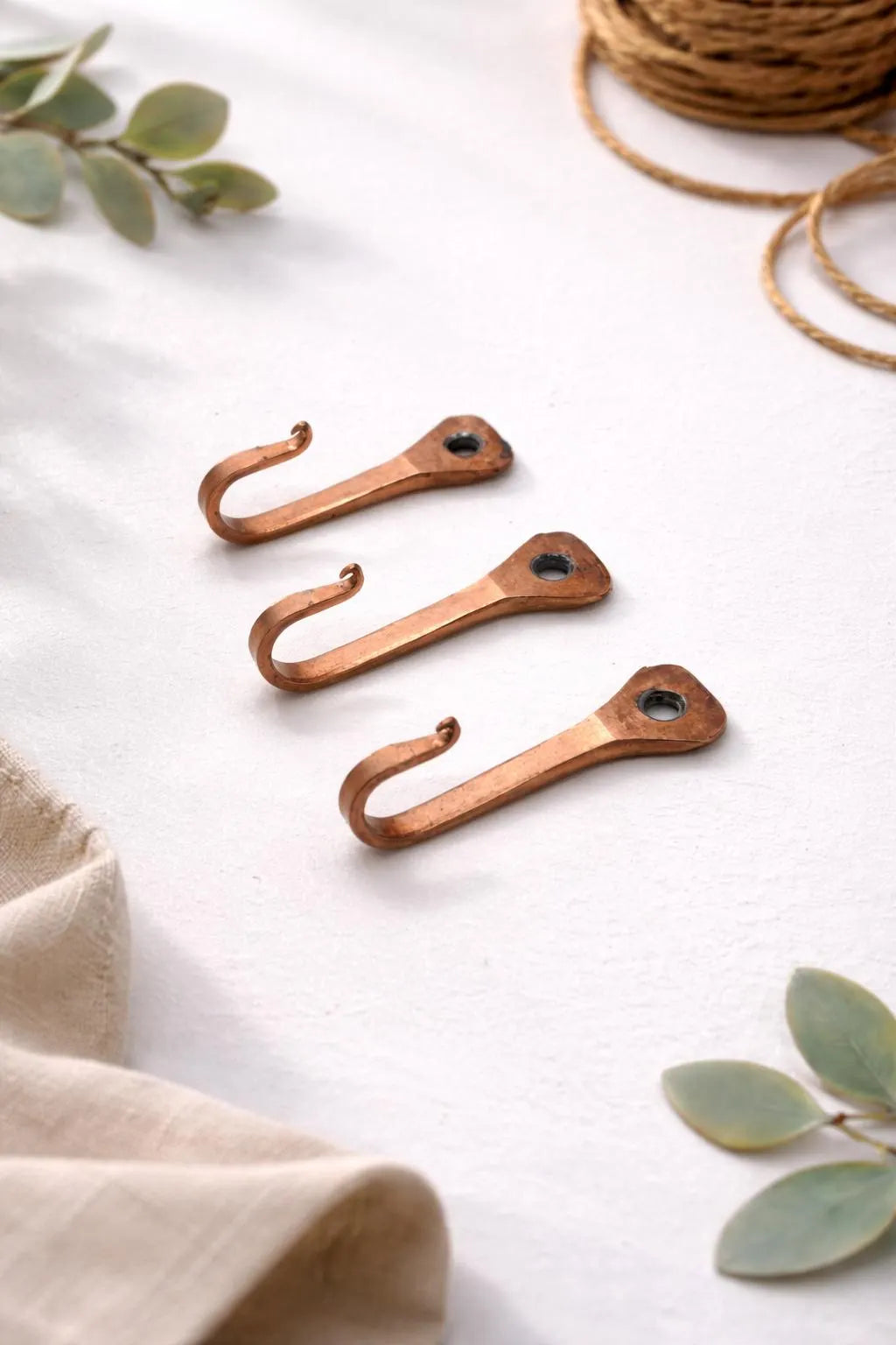 Small Copper Horseshoe Nail Hook