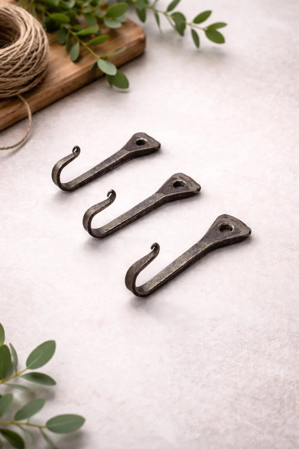 Small Silver Horseshoe Nail Hook