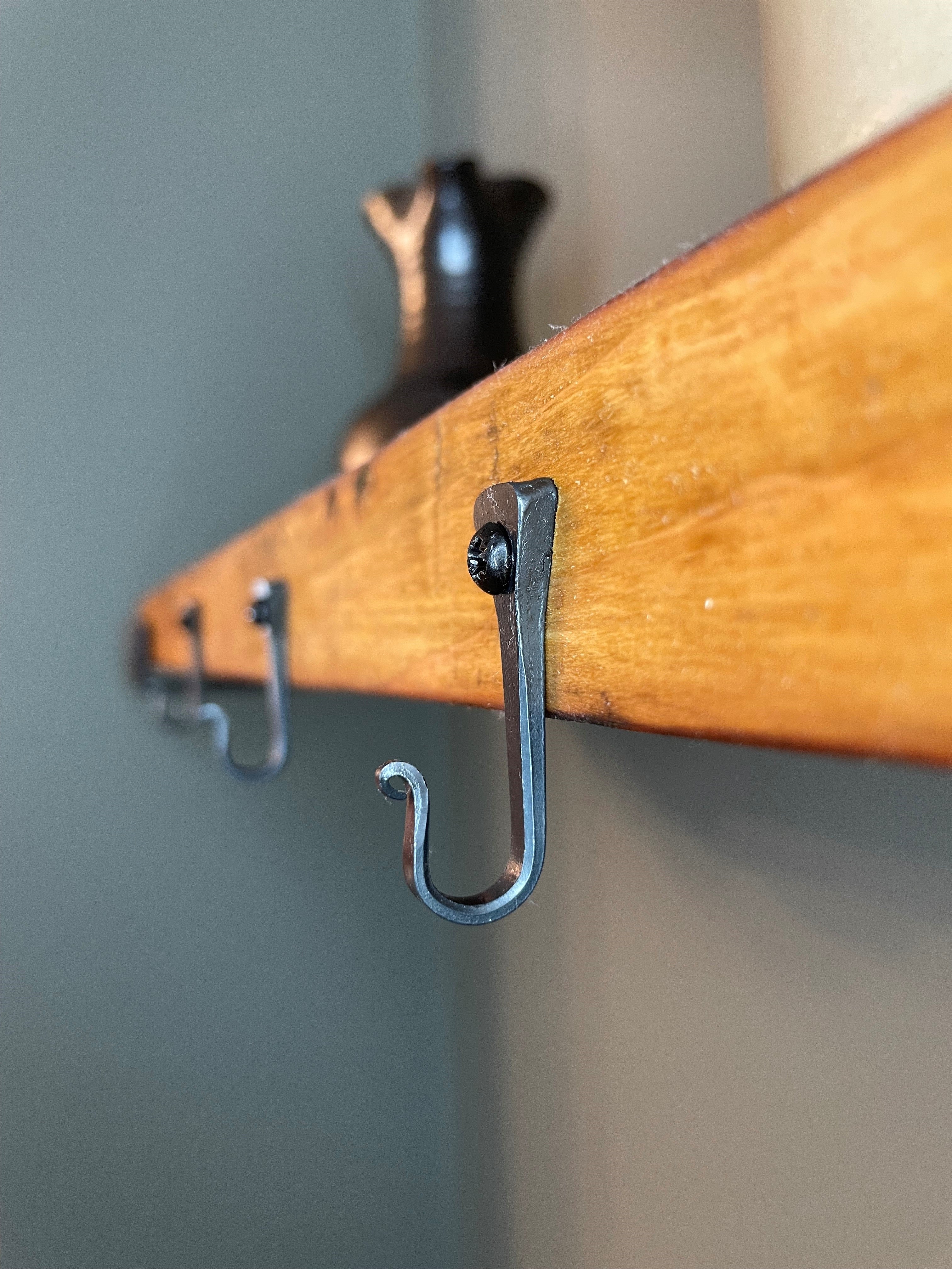Small Black Horseshoe Nail Hook